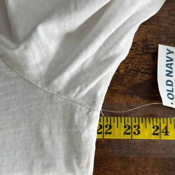 NWT Gap Relaxed Slub Knit Lace Up Top XL 100 Cotton Shirt Boho Coastal Beachy - Picture 3 of 8